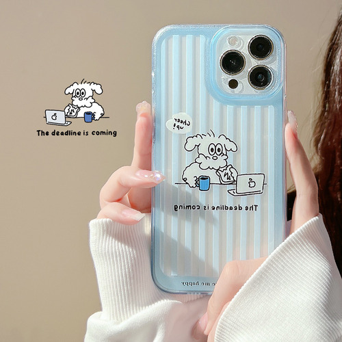 Funda De Teléfono Transparente De Dibujos Animados Femeninos