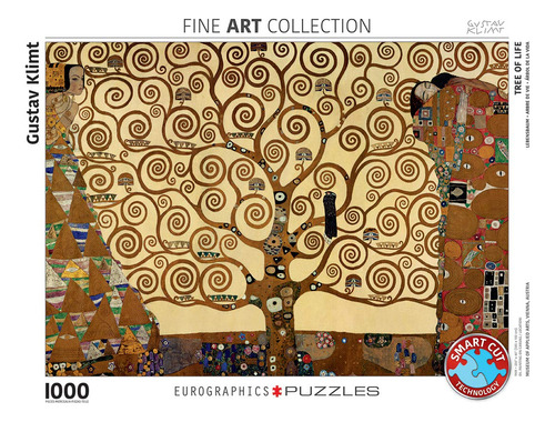 Puzzle Eurographics Tree Of Life De Gustav Klimt 1000 Piezas