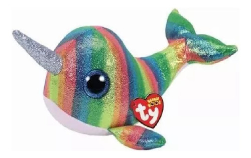 Ty Beanie Boos Peluche Nori Narval Multicolor- Ma