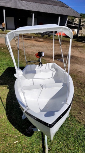 Barco Para Pesca Com Toldo E Motor 3hp