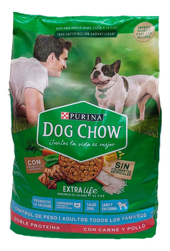 Dog Chow Control De Peso Doble Proteina X 21kg