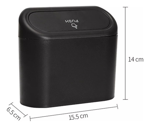Basurero Para Auto Portatil Universal 1 Litro