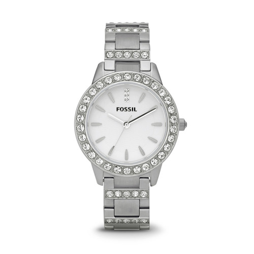 Imagen 1 de 8 de Reloj Dama Fossil Es2362 Color Plata De Acero Inoxidable