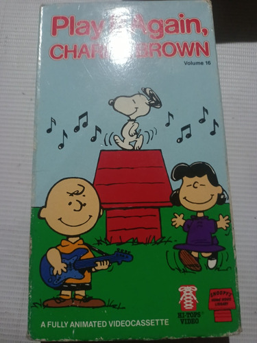Película Vhs Charlie Brown Play It Again En Inglés 