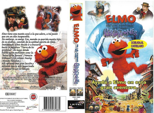 Elmo En La Tierra De Los Gruñones Vhs Español Latino