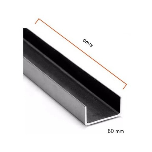 Imagen 2 de 5 de Perfil U De Hierro 80 - Upn 80 Mm X 6 Mts Largo - Acindar