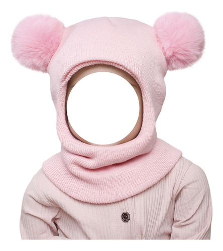 Gorro De Invierno Para Bebé Con Doble Pompón, Gorro Y