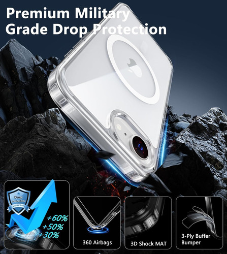 Funda Transparente Magnética Para Iphone 16e Transparente Funda Magnética