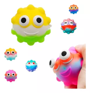 Squishy Pelota Antiestres Pop It Juguete De Colores Fidget