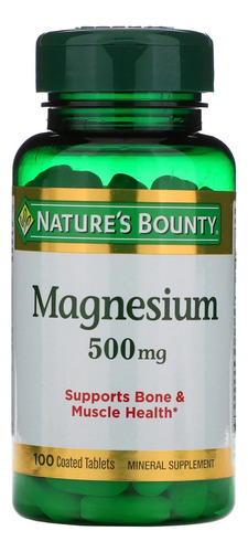 Nature's Bounty Magnesio 500 Mg 100 Tabletas