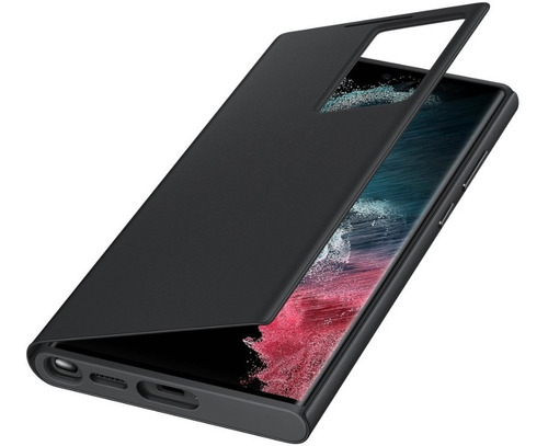 Imagen 4 de 7 de Case Galaxy S22 Ultra S-view Flip Cover Original Negro