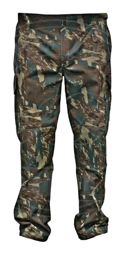 Pantalón Camuflado Jungla Rip-stop 6 Bolsillos C/refuerzos