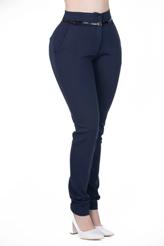 Pantalon Vestir Azul Marino Mujer