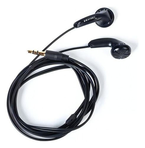 Auriculares Kbear Stellar Mx500, negros sin micrófono