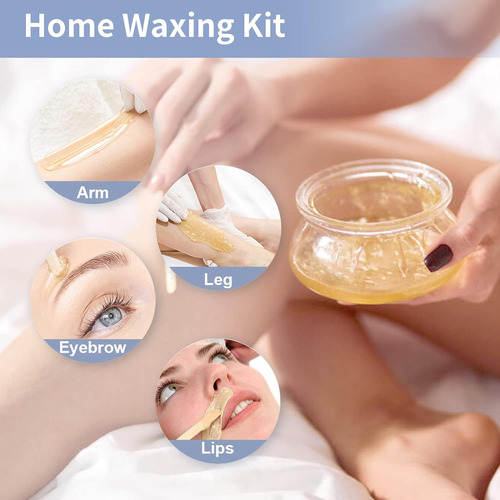 Kit De Calentador De Cera Para Hombres, Kit De Depilación De