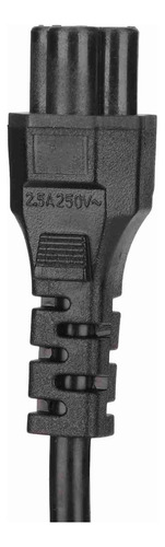 Cable Corto De Alimentación Ac 515p A Iec320 C5 Hembra 18 Aw