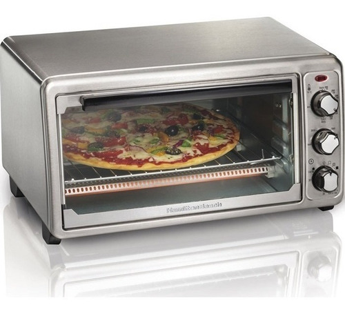 Imagen 1 de 4 de Hamilton Beach Horno Eléctrico Pizza Hasta 30cm 1440watts