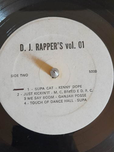 Lp Dj Rappers Vol 01 - Rap E Ragga - Supa Cat Public Enemy (Usado)