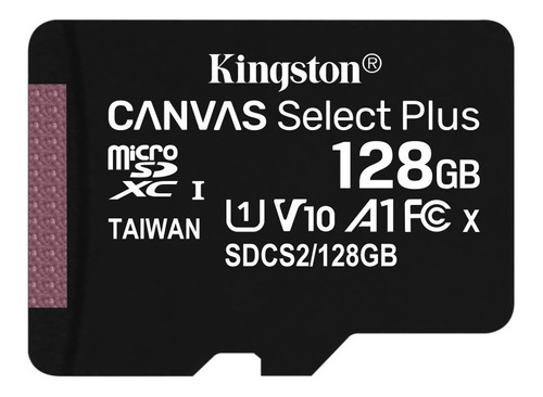 Tarjeta De Memoria Micro Sd 128gb Kingston Full Hd /3gmarket