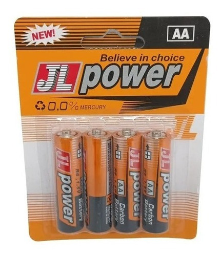 Bateria Pila Jl Power Doble Aa Blister 4 Unidades 