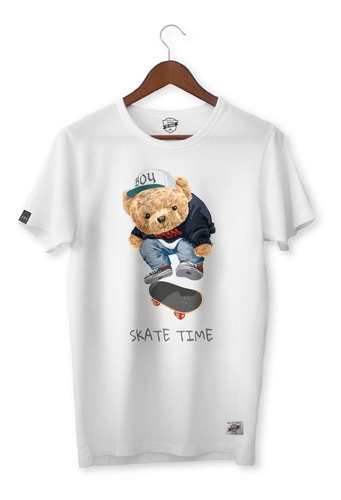 Remera No Name Skate Time Blanca Algodón 100% Sportfanatic