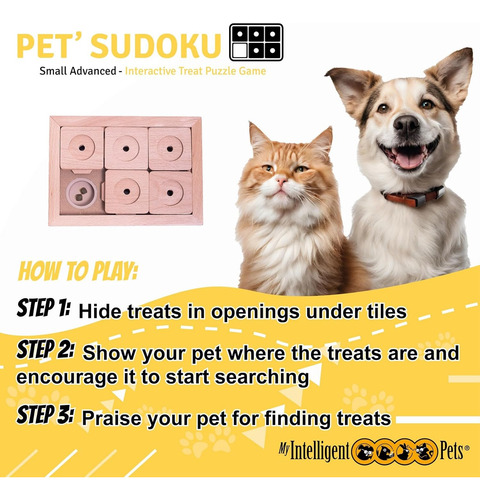 Rompecabezas Sudoku Para Mascotas Pequeñas, 6 Campos
