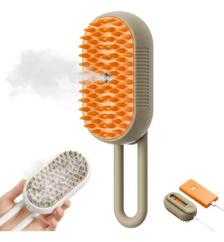 Cepillo Para Mascotas Cat Brush Steamer, Peine Para Afeitar