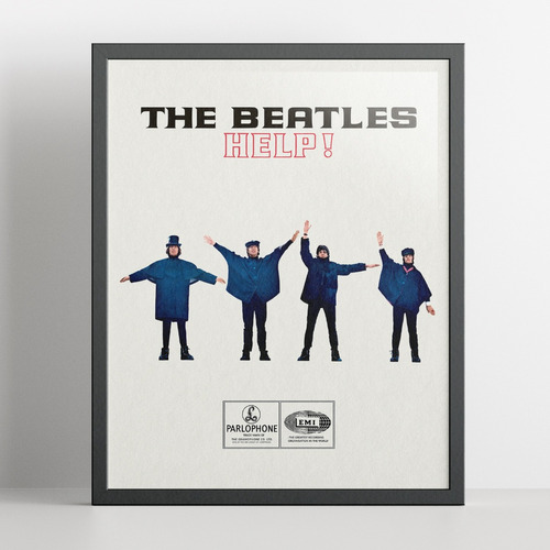 Cuadro 40x50 The Beatles Help!!