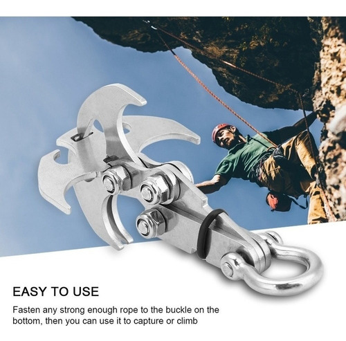 Garra De Escalada Con Gancho De Gravedad Plegable Al Aire Li