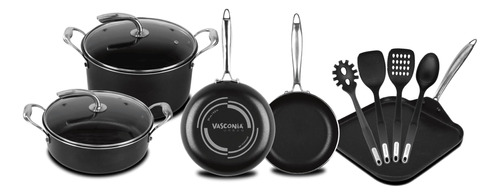 Vasconia Urban - Juego De Utensilios De Cocina Con Tapa De 1