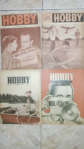 Lote De 4 Antiguas Revistas *** Hobby *** Del Año 1964