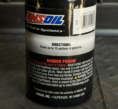 Potenciador De Octanaje Para Gasolina Amsoil Dominator 355ml