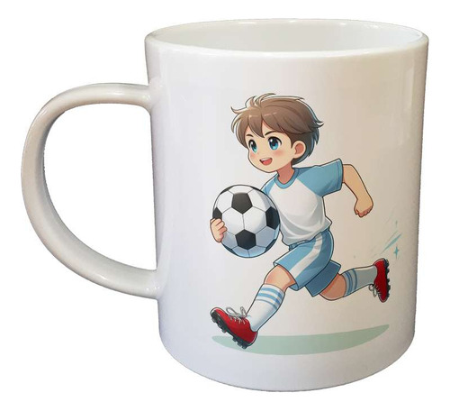 Taza Plastico Futbol Nene Corriendo Jugando Playing