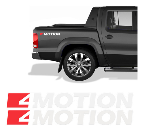 Par De Adesivos Amarok 4 Motion 2017/2023 Lateral - Genérico