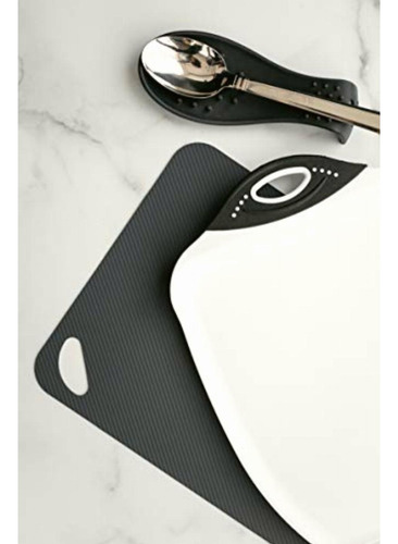 Dexas Chop & Scoop Tabla De Cortar, 24 X 33 Cm, Color Blanco