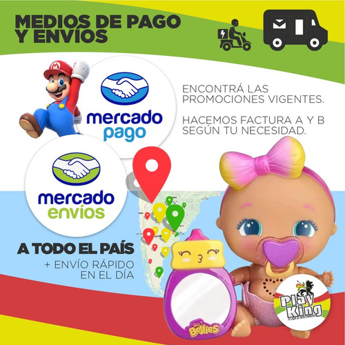 Imagen 7 de 10 de Bellies Bebe Interactivo Blinky-queen Int 15536 Playking