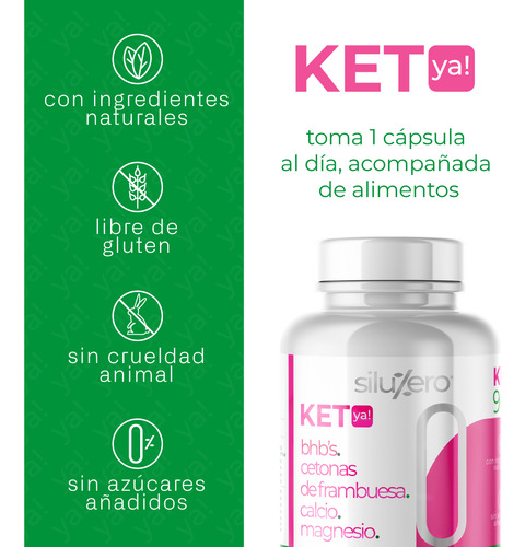 Siluzero Ket Ya! A Base De Colágeno Hidrolizado Con Bhb