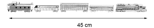 Tren Rompecabezas Metálico 3d Metal Model
