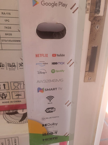 Imagen 2 de 3 de Televisor Aiwa 32 Pulgadas Android Tv Wi Fi