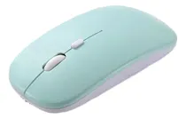 Comprar Mouse Sem Fio Recarregável Silencioso Bluetooth Ergonômico Cor Versão Aprimorada De Modo Duplo 221b (verde)