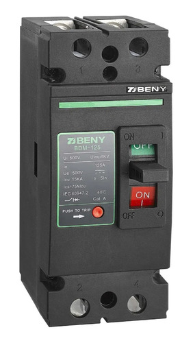 Automático Bipolar 2p Dc 125a 500v Zjbeny