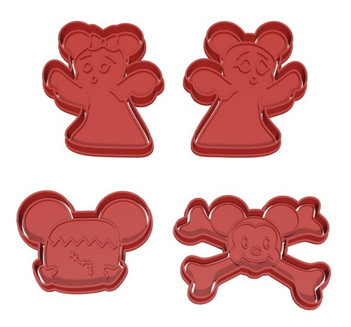 Cortadores De Galleta Mickey Mouse Halloween - Paquete H3