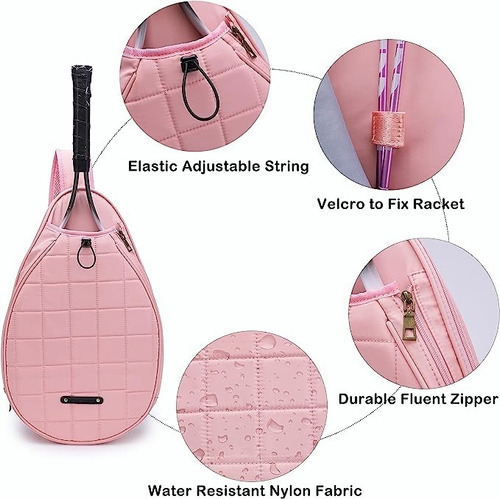 Bolsa Impermeable Para Raqueta De Tenis Color Rosa