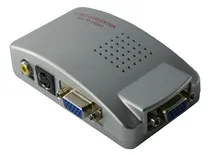 Comprar Adaptador Conversor Vga  A Video Rca  S- Video Notebook A Tv Color Gris