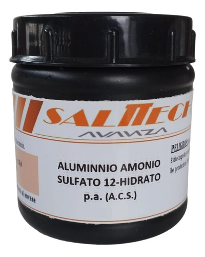 Aluminio Amonio Sulfato 12-hidrato Pa Acs 500 Gr - Salttcech