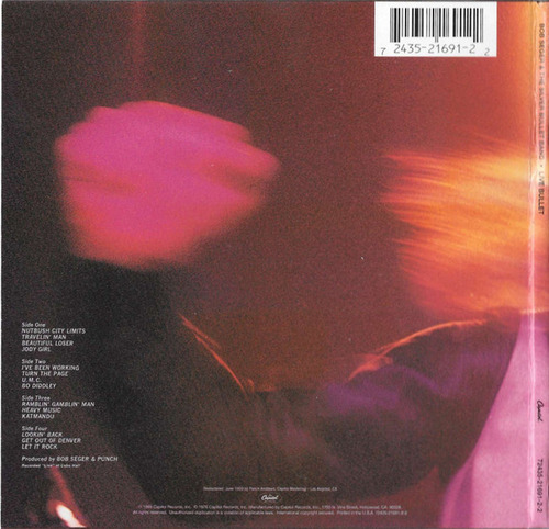 Cd Live Bullet (bob Seger And The Silver Bullet Band) Estándar