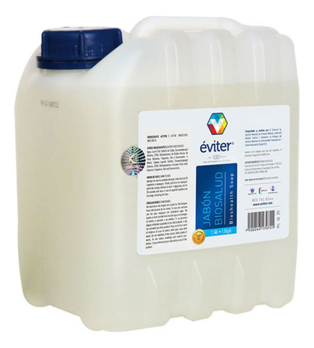 Jabón Liquido Corporal Biosalud Eviter 4 L