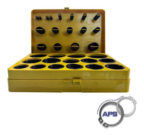 Imagen 2 de 6 de Estuche Oring Aps Medidas Milimétricas N70 386 Piezas