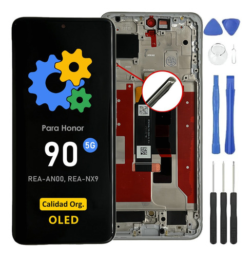 Pantalla Para Honor 90 5g Rea-an00 Rea-nx9 Oled Orig+marco P