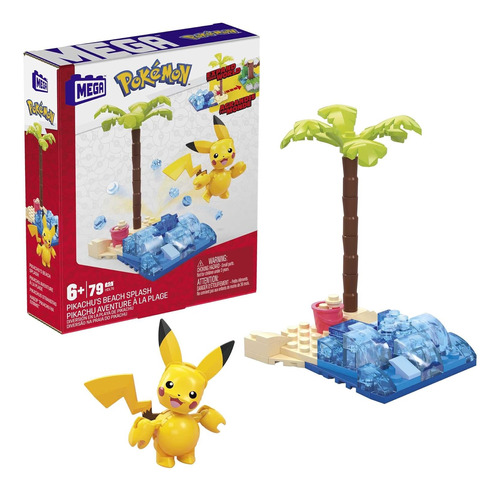 Mega Pokemon Kit De Juguetes De Construcción Pikachu's Beach